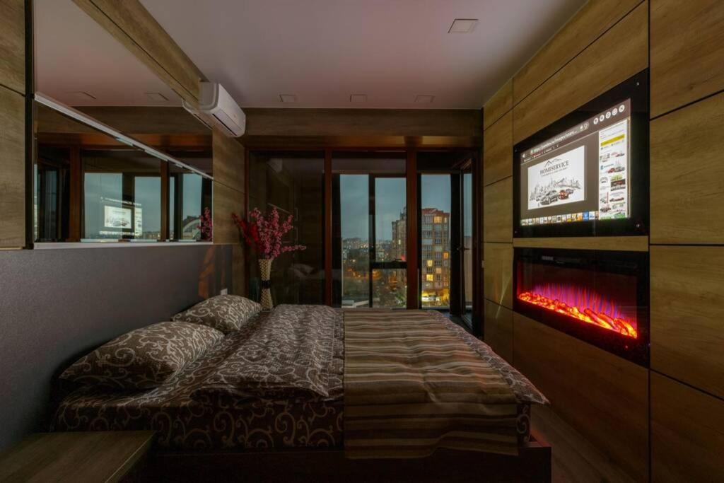 City Center. Panoramic Windows. Fireplace. Chişinău Esterno foto
